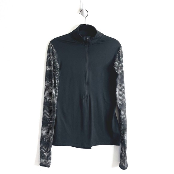 Nike Pro Half Zip Pullover Women’s Medium Black Stretch Athletic Casual Workout - Picture 1 of 13